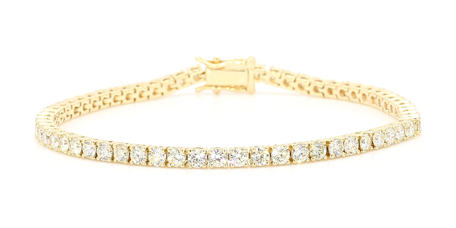 Natural White Round Diamond Bracelet
