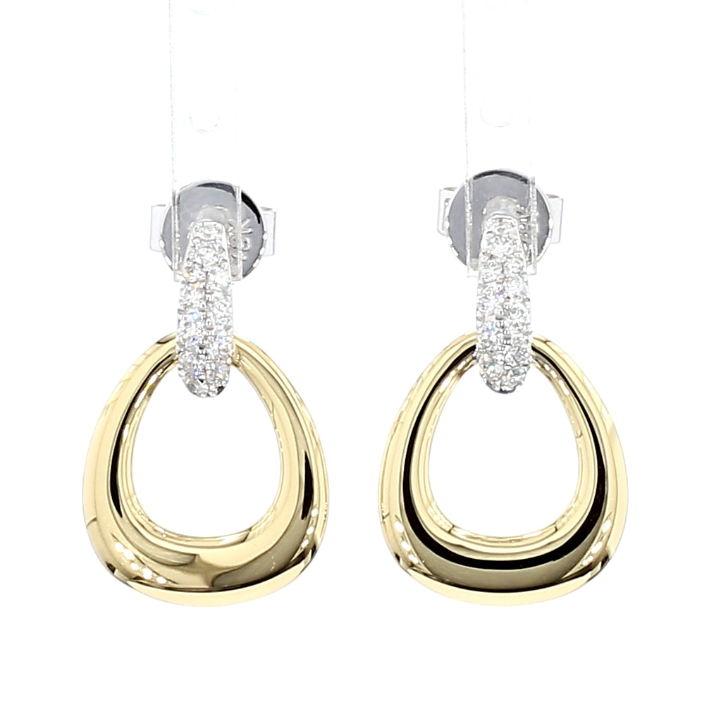 Natural White Round Diamond Earring