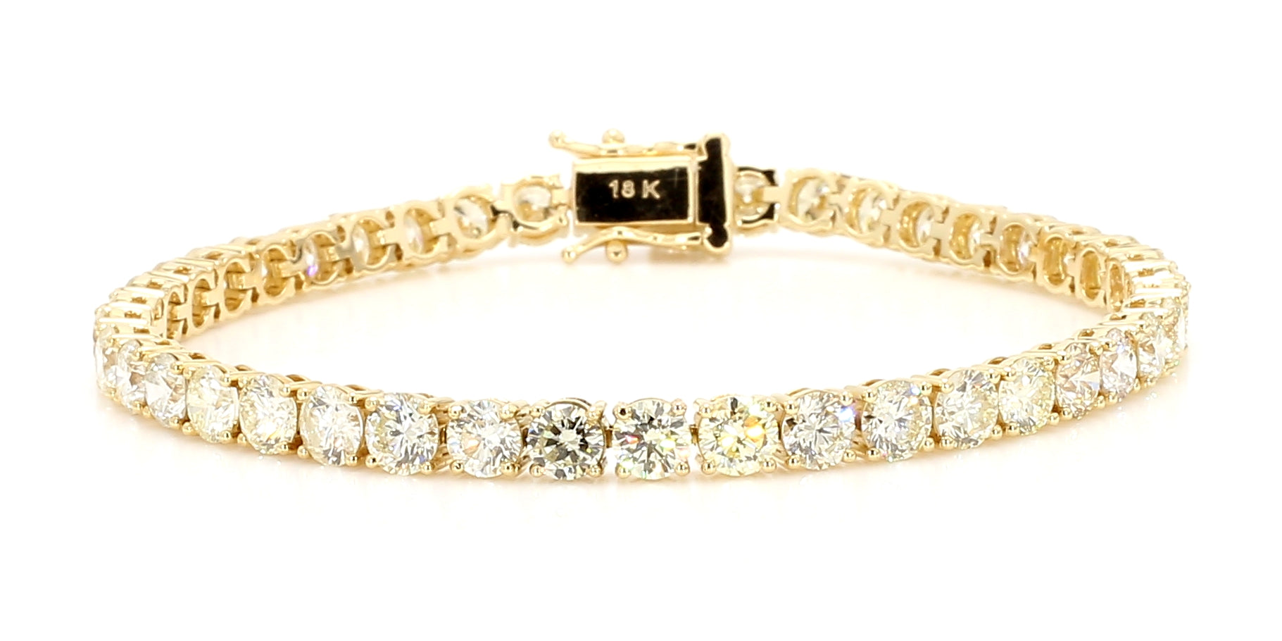 Natural White Round Diamond Bracelet