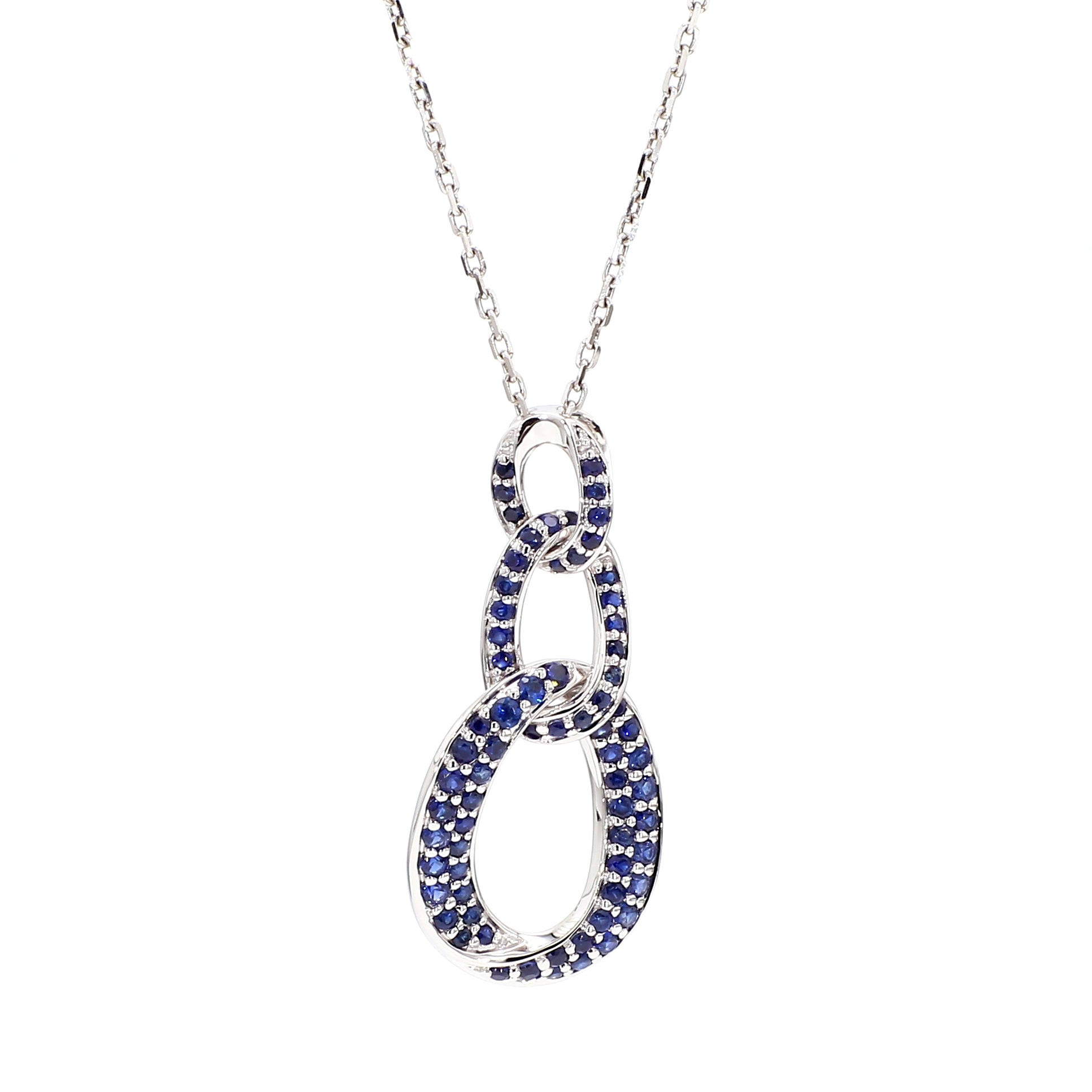 Natural Blue Round Sapphire PENDANT