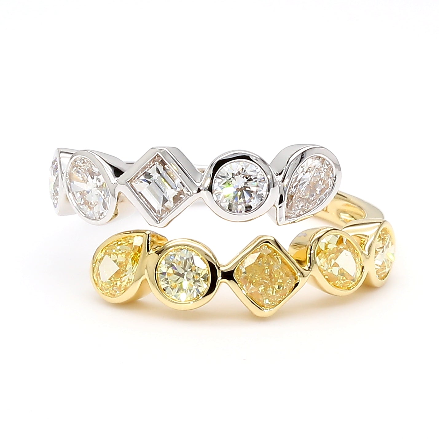 Natural Yellow Round Diamond Ring
