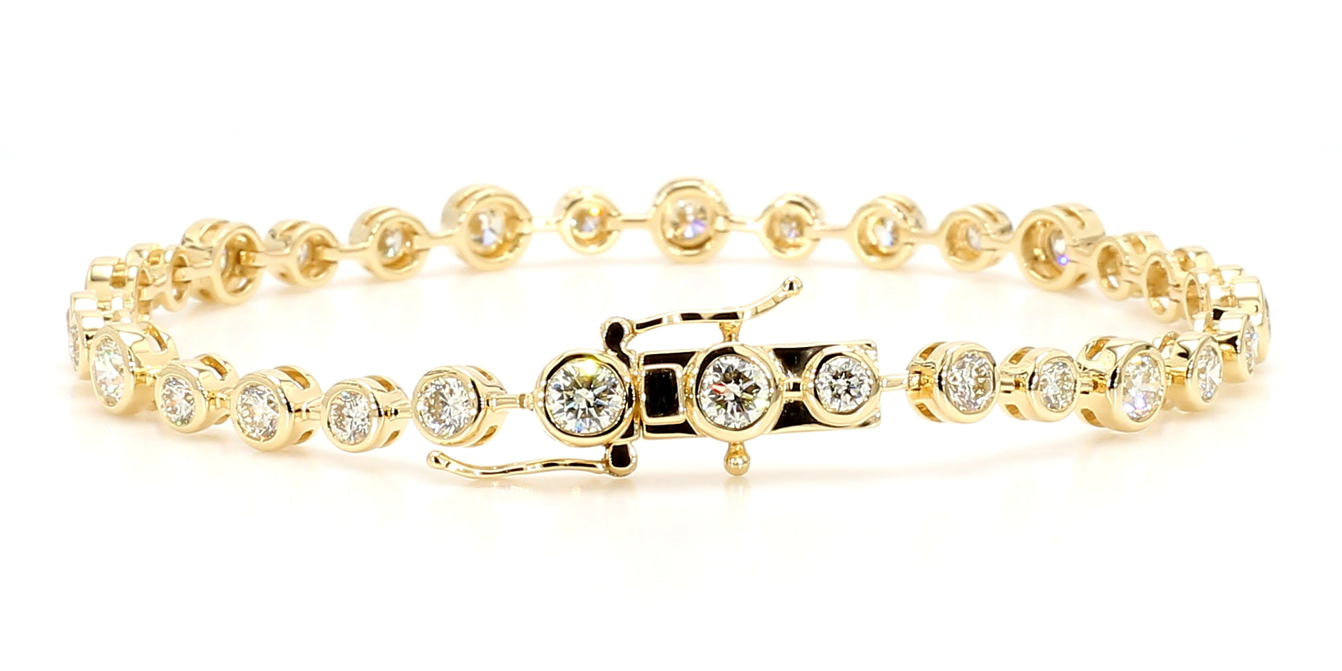Natural White Round Diamond Bracelet