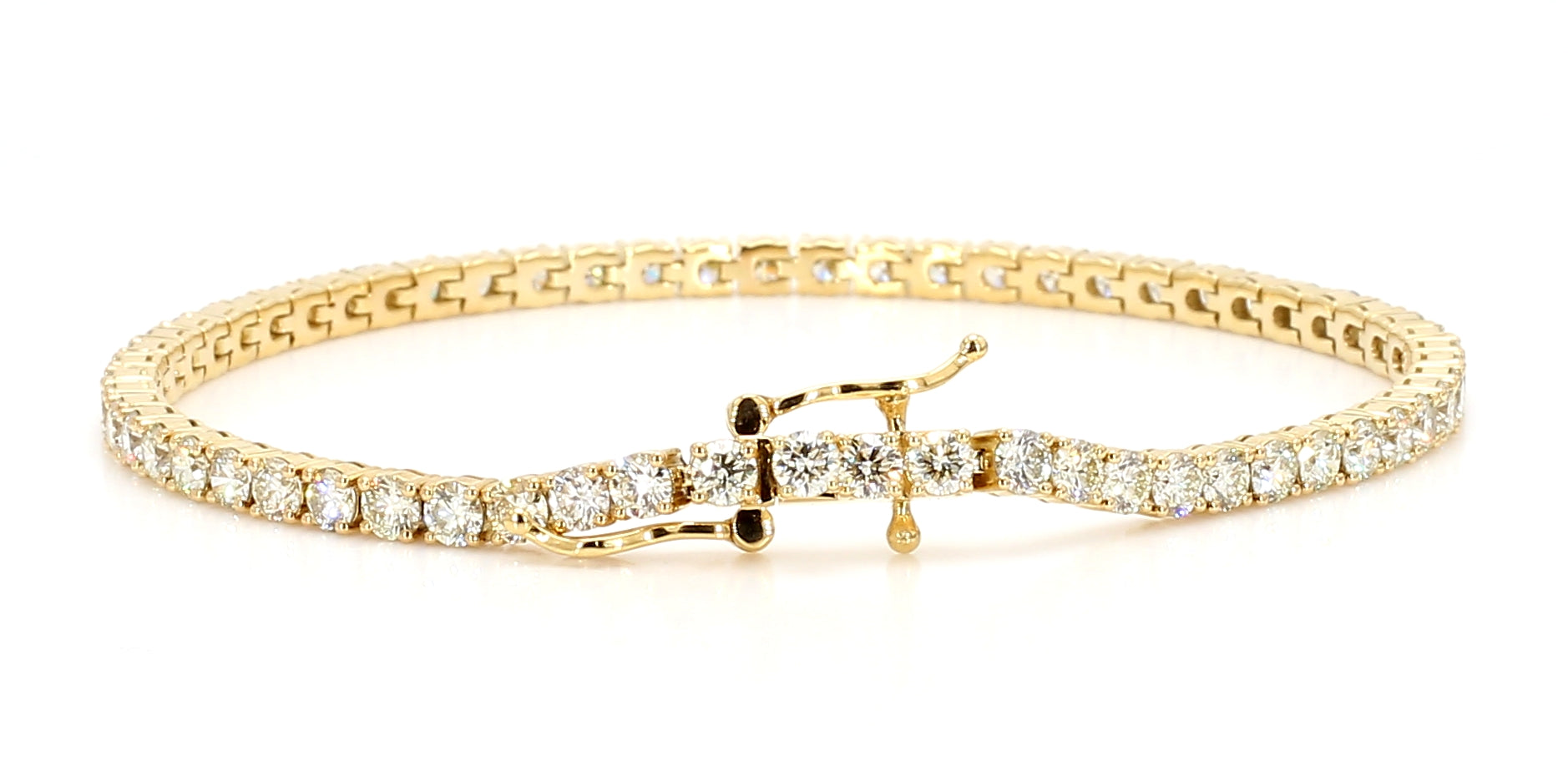 Natural White Round Diamond Bracelet