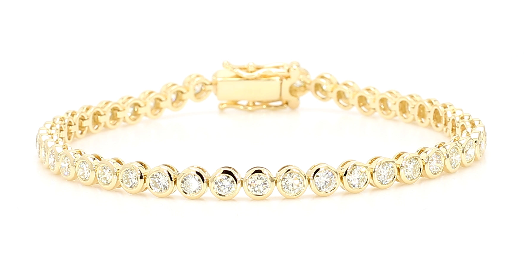 Natural White Round Diamond Bracelet