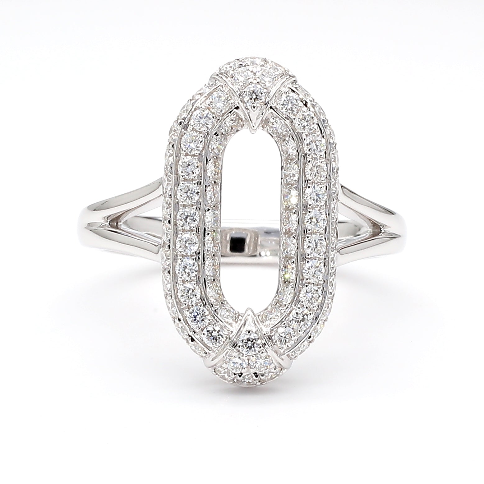 Natural White Round Diamond Ring