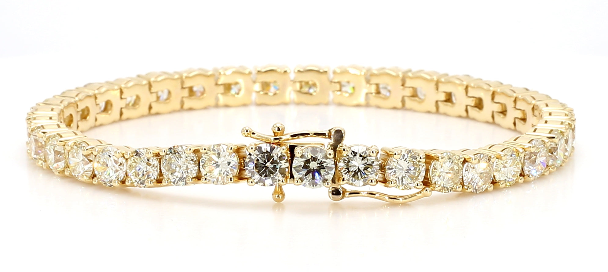 Natural White Round Diamond Bracelet