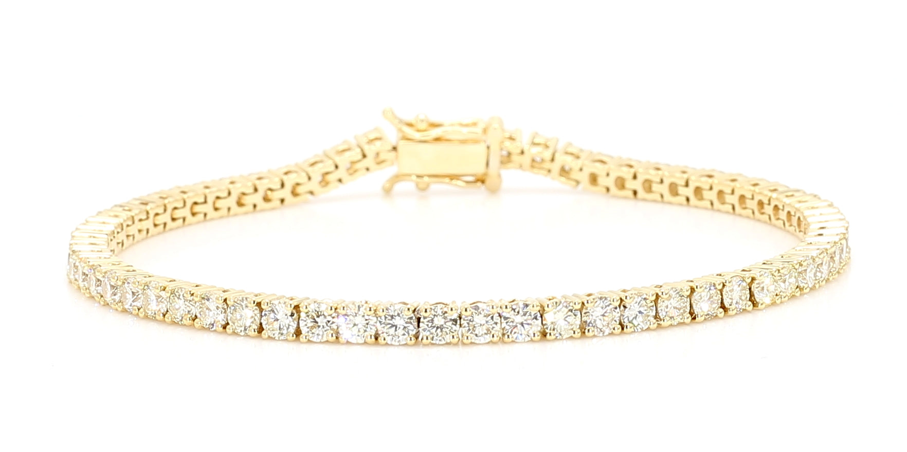 Natural White Round Diamond Bracelet
