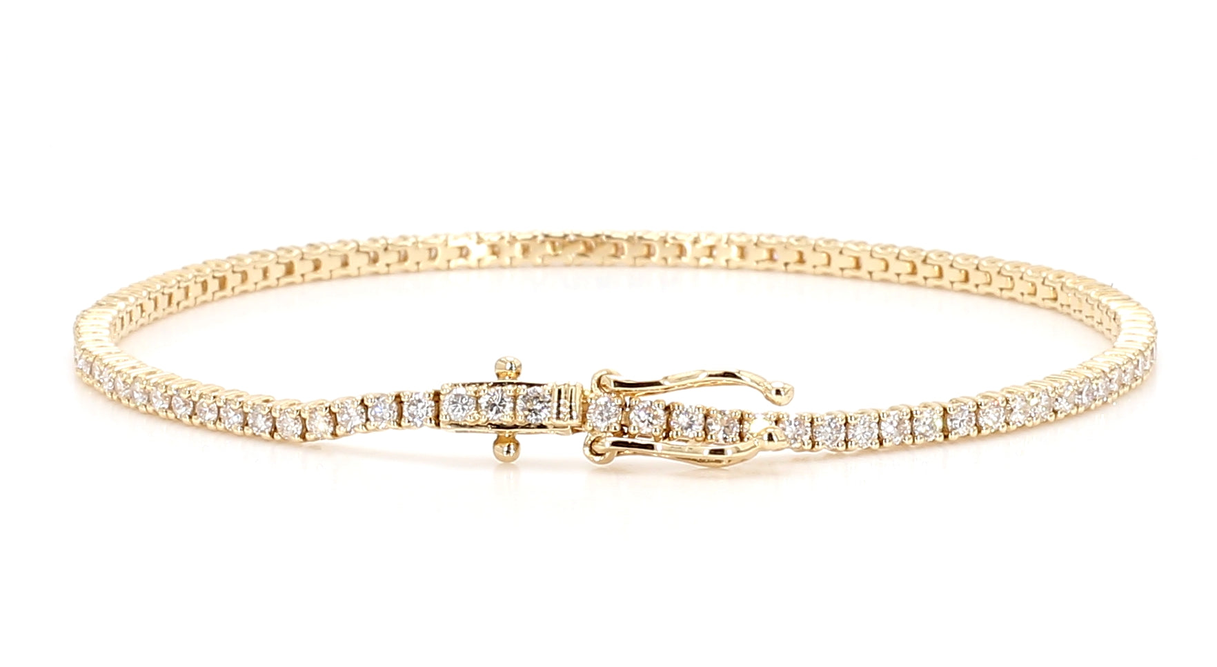 Natural White Round Diamond Bracelet