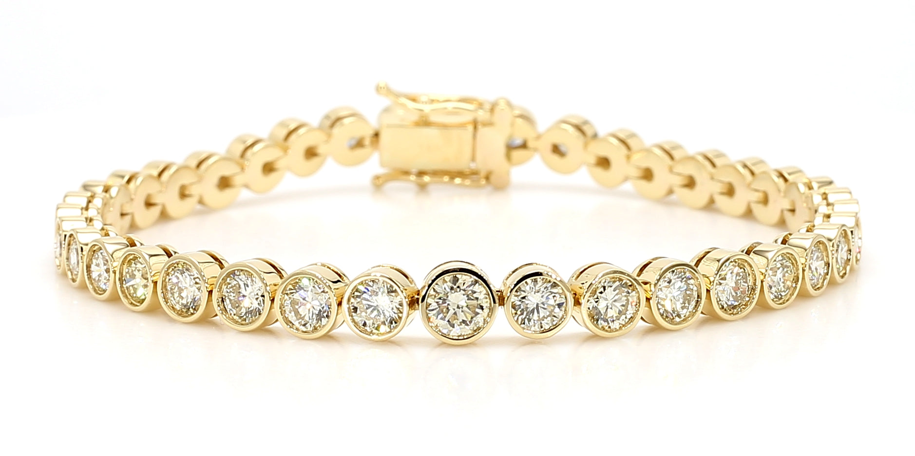 Natural White Round Diamond Bracelet