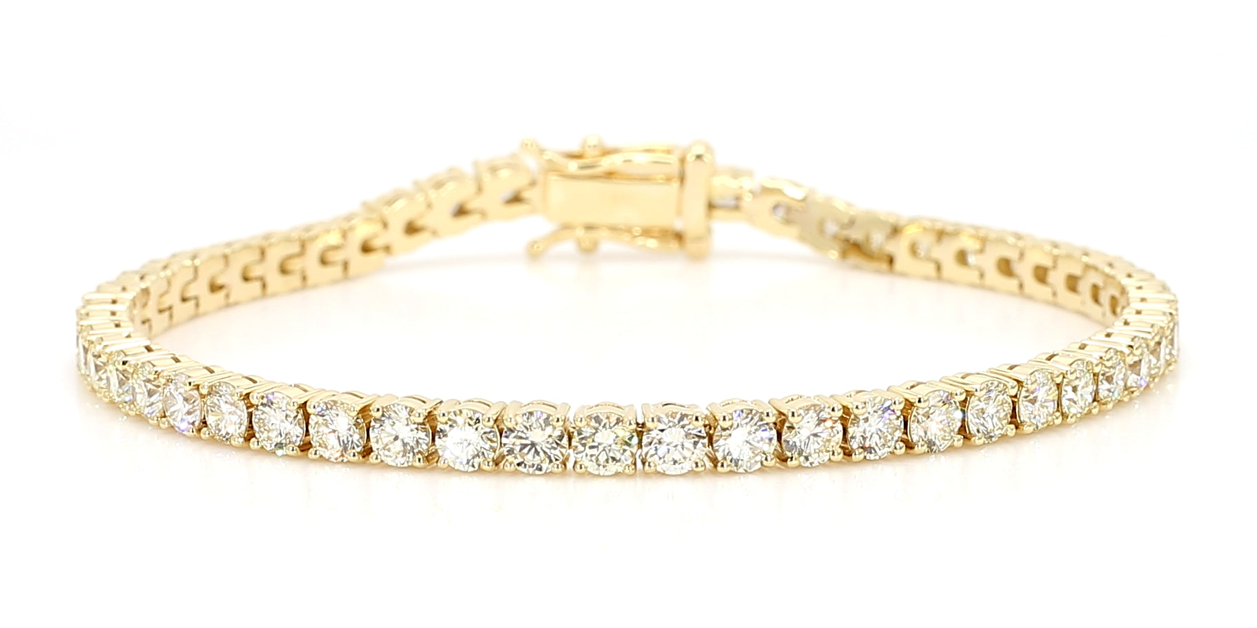 Natural White Round Diamond Bracelet
