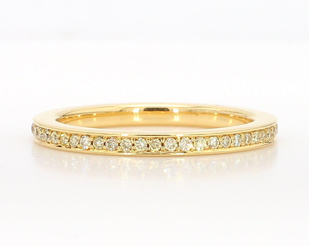 Natural Yellow Round Diamond Ring