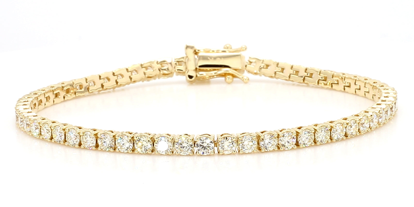 Natural White Round Diamond Bracelet