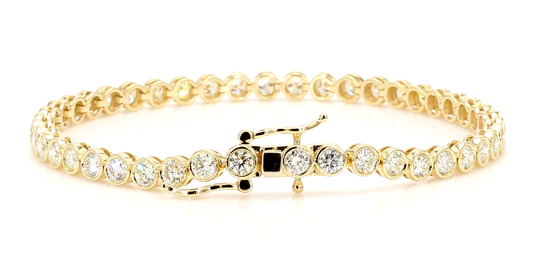 Natural White Round Diamond Bracelet