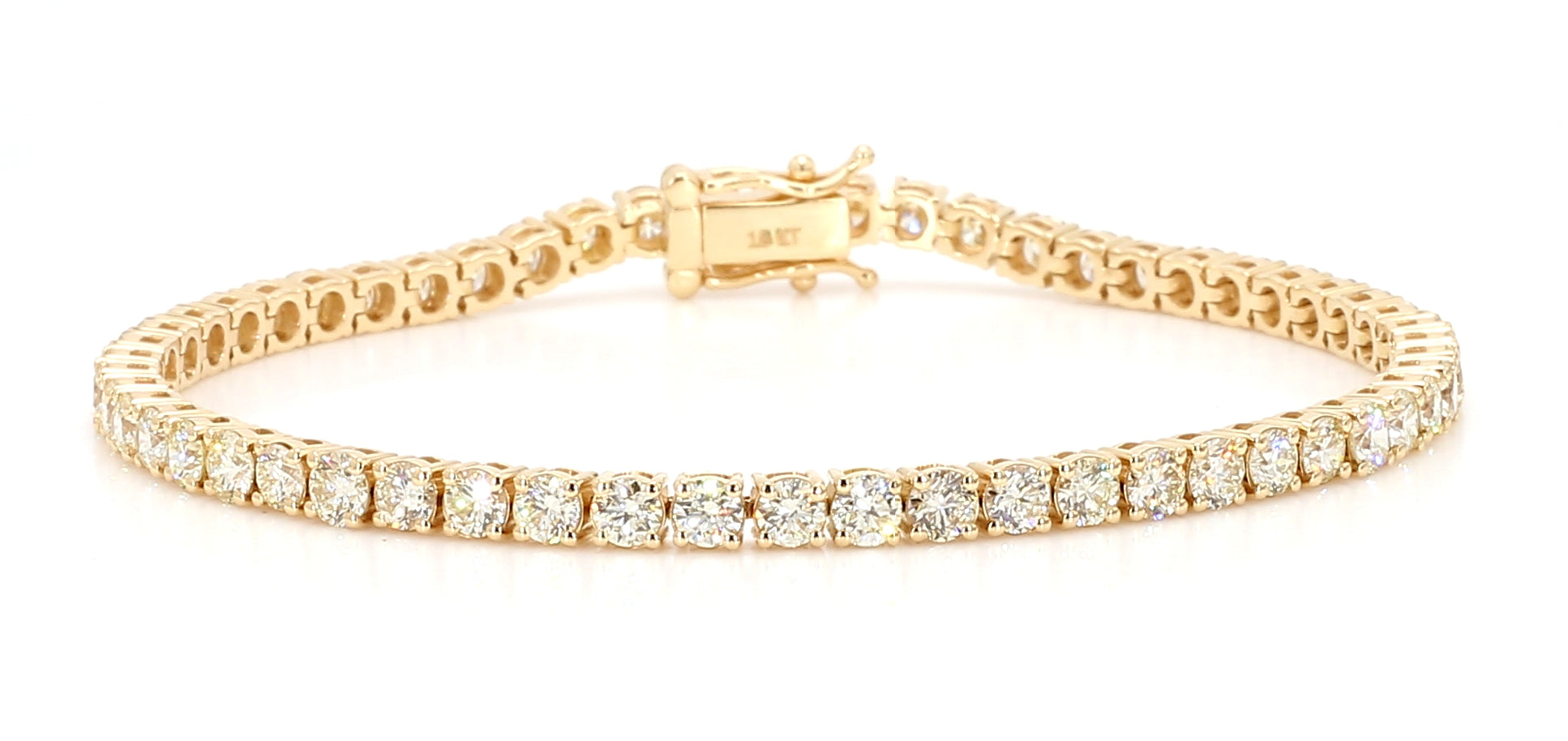 Natural White Round Diamond Bracelet