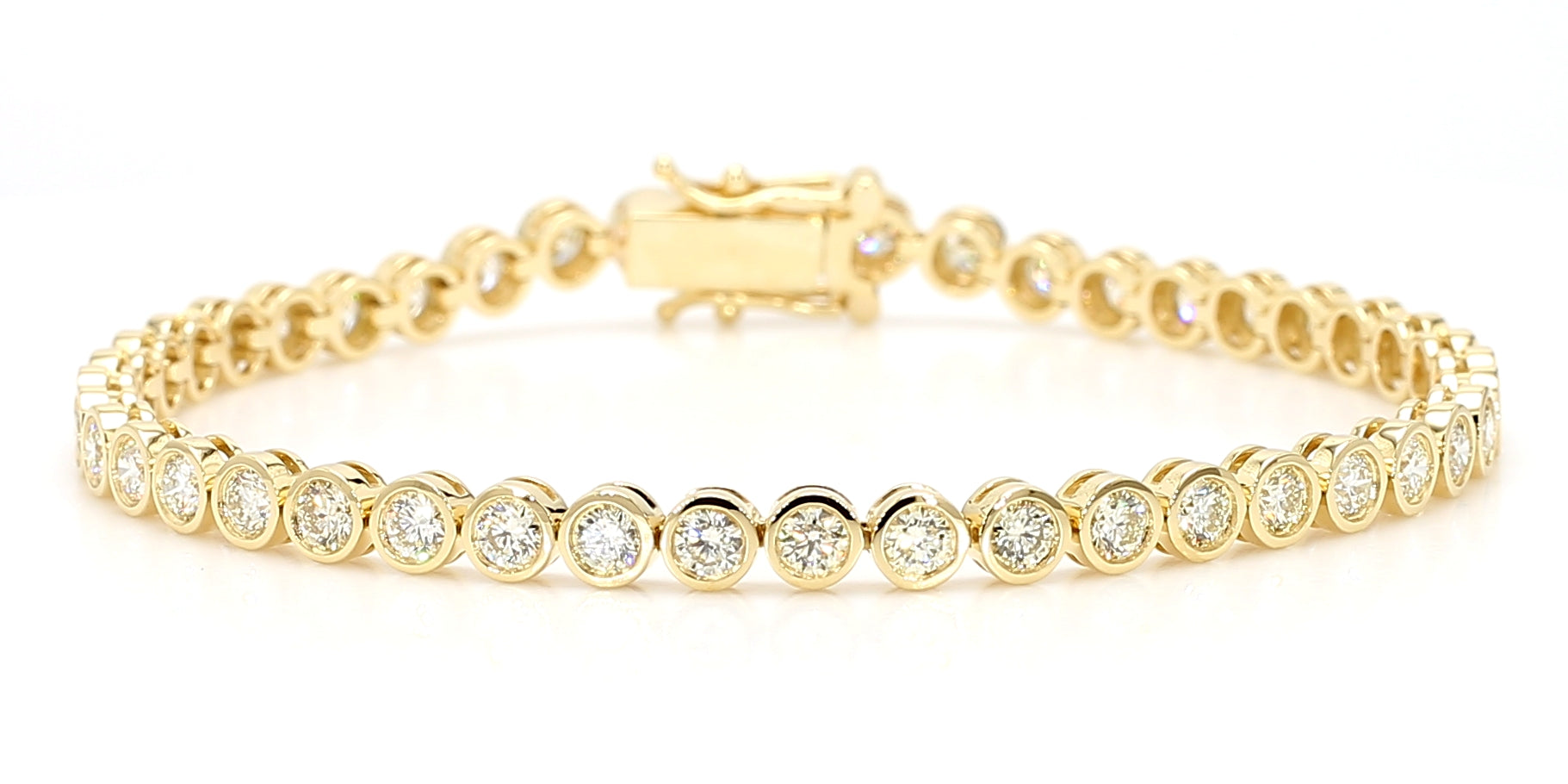 Natural White Round Diamond Bracelet