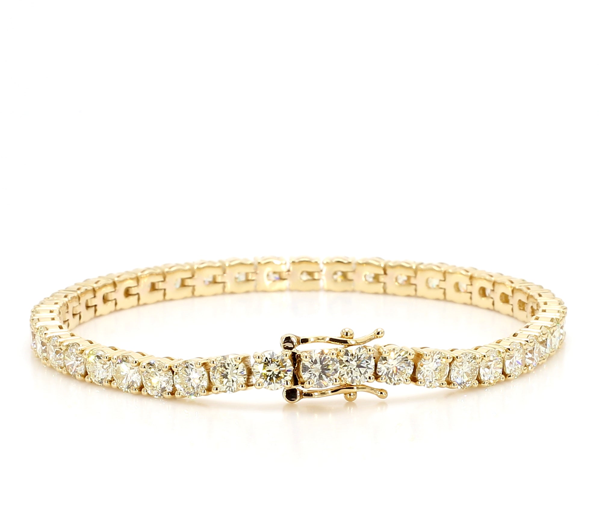 Natural White Round Diamond Bracelet