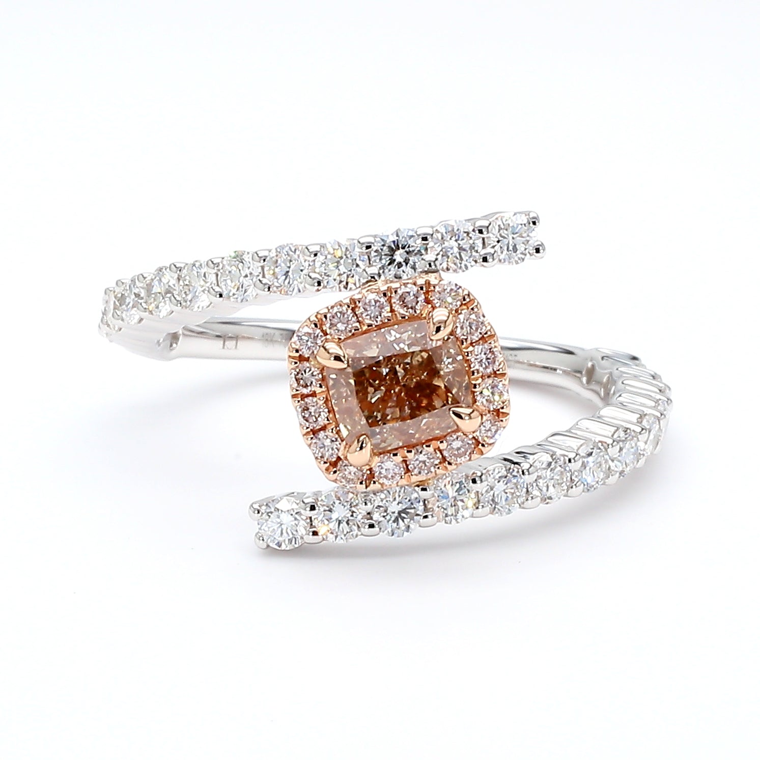 Natural Yellow Cushion Diamond Ring Gia Certified