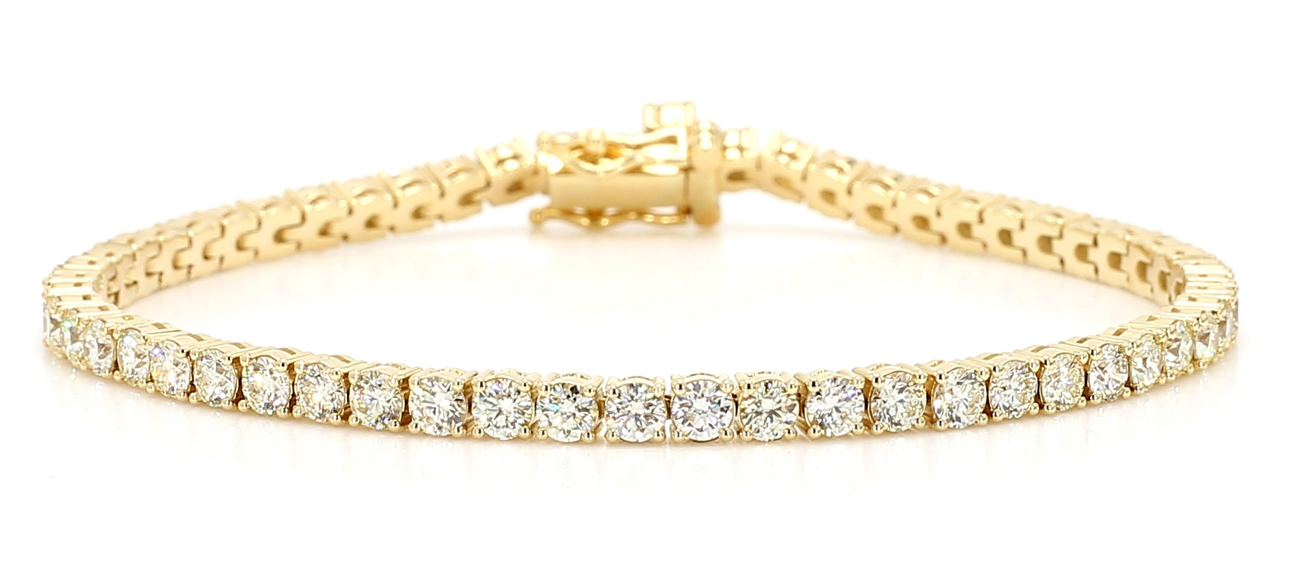 Natural White Round Diamond Bracelet