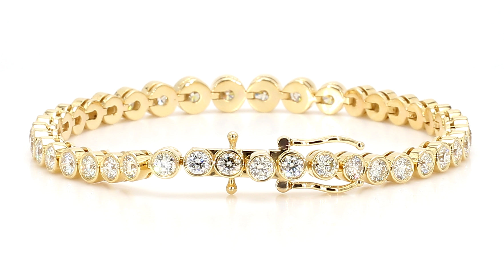 Natural White Round Diamond Bracelet
