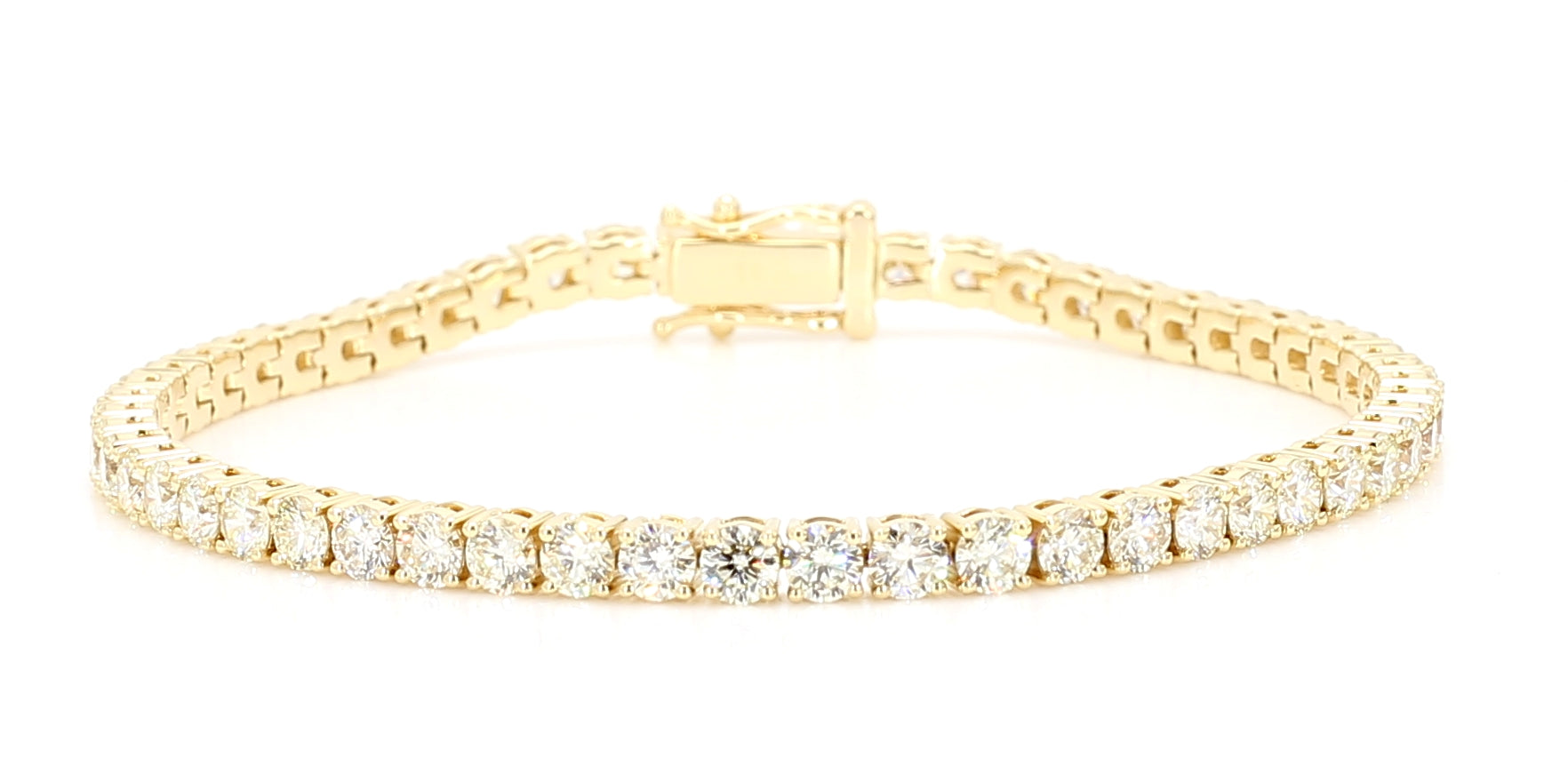 Natural White Round Diamond Bracelet