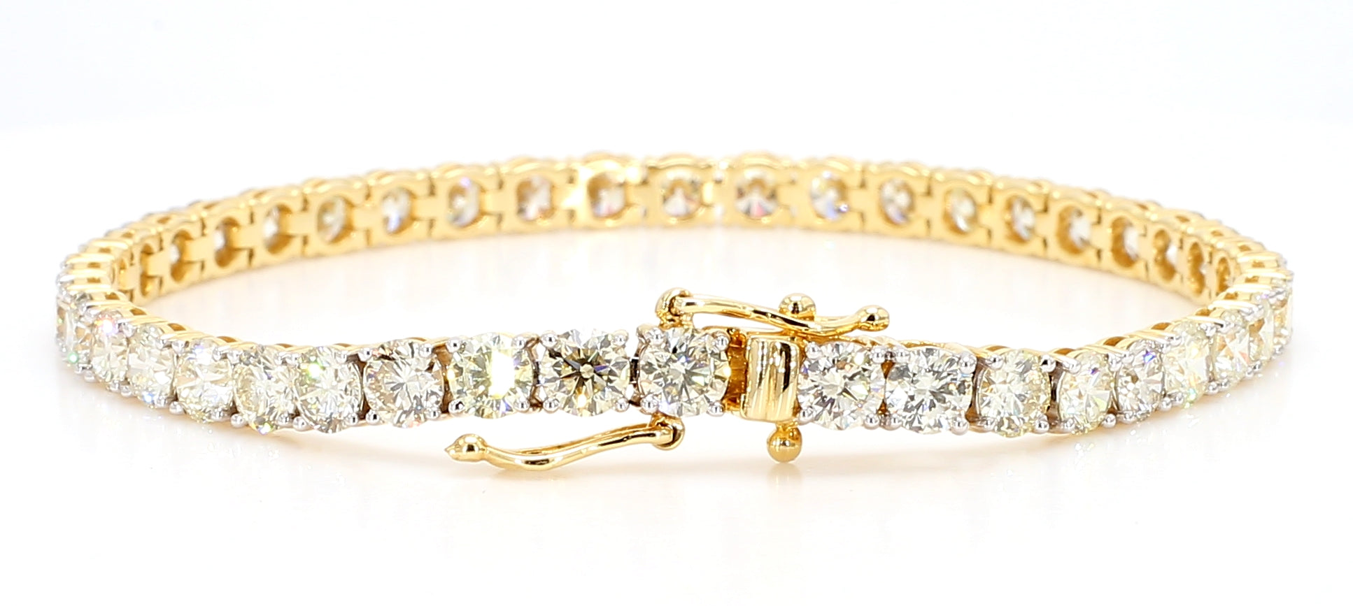 Natural White Round Diamond Bracelet