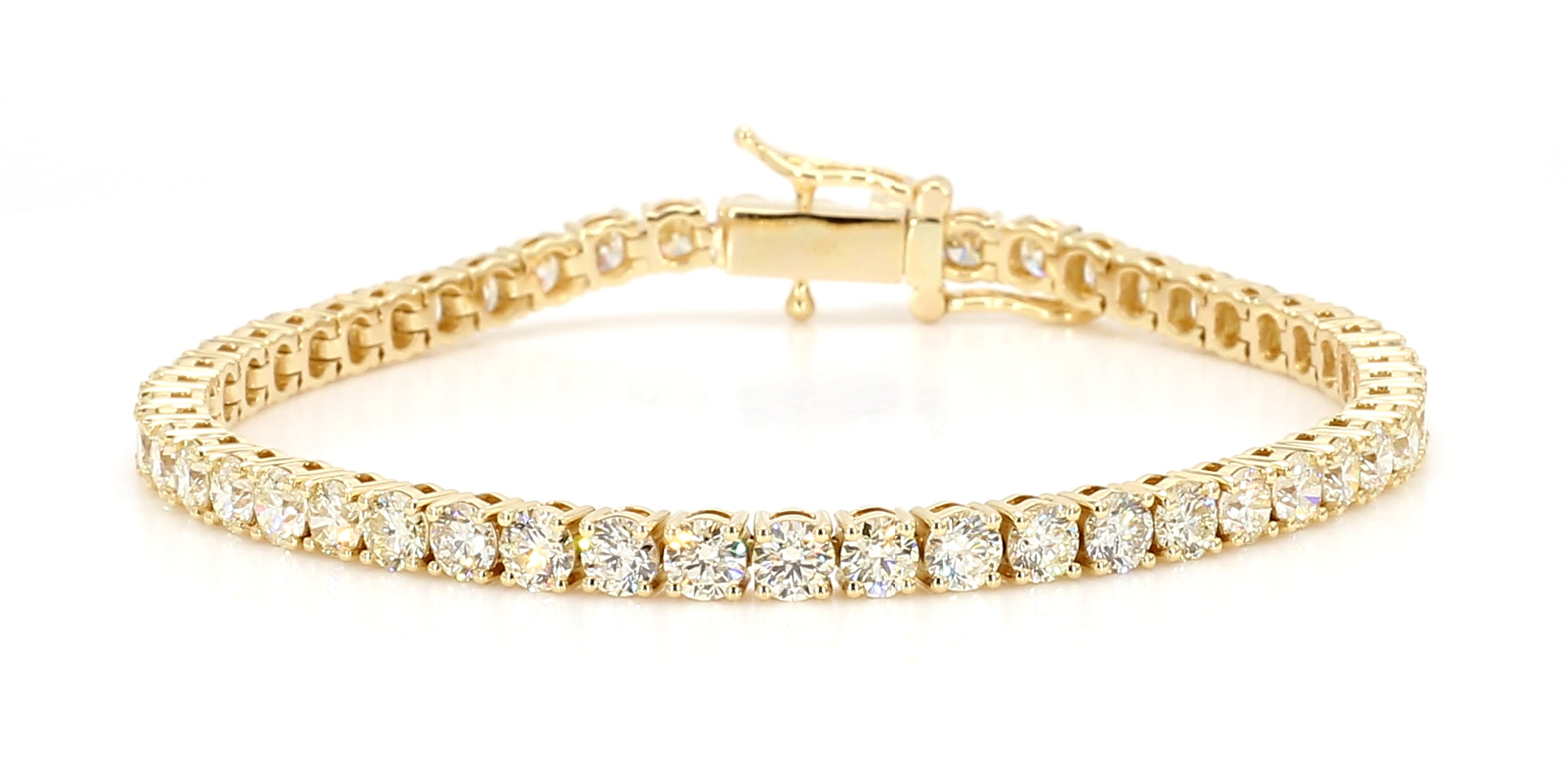 Natural White Round Diamond Bracelet