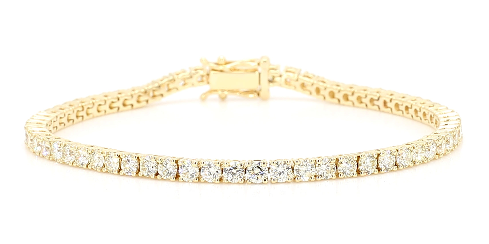 Natural White Round Diamond Bracelet