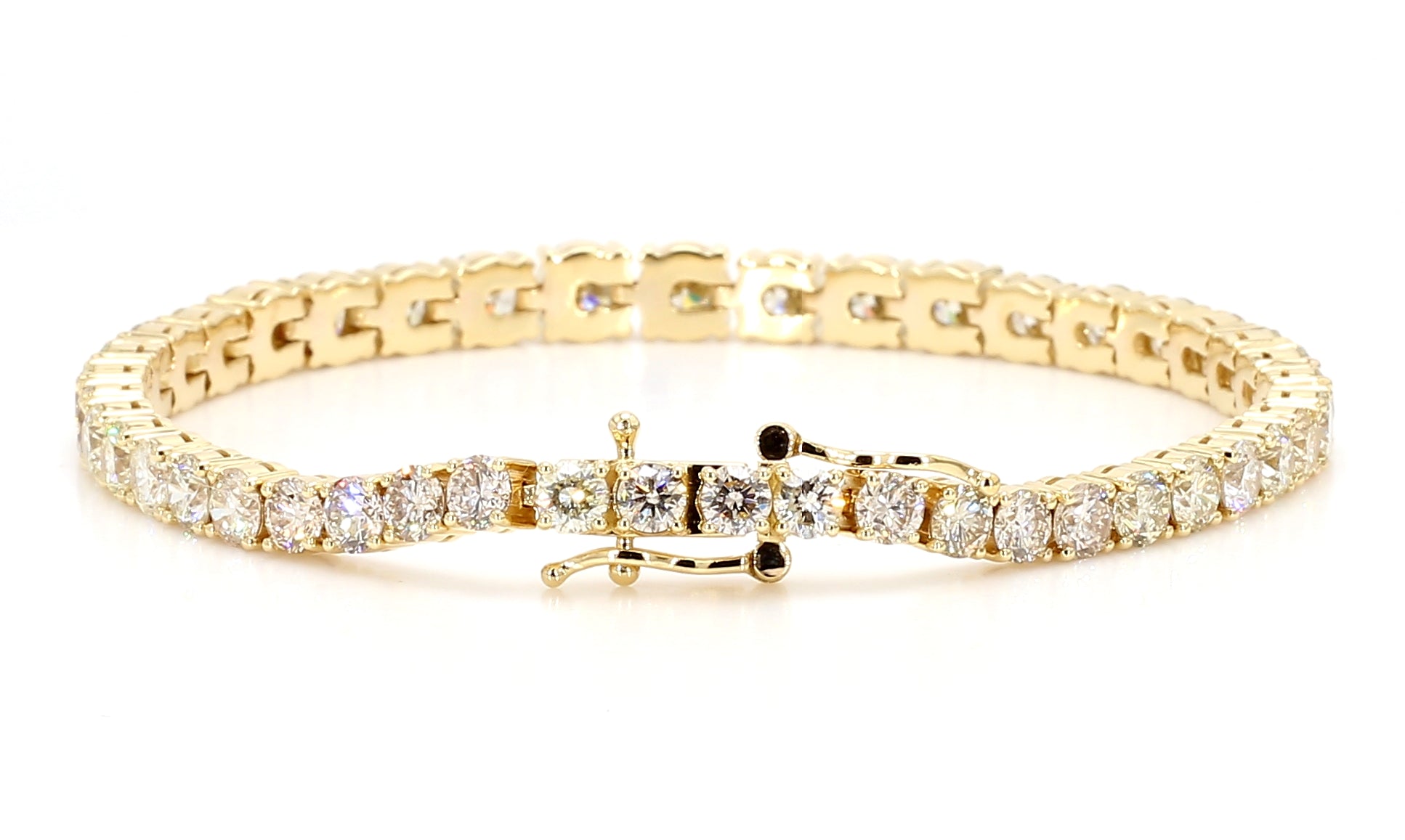 Natural White Round Diamond Bracelet