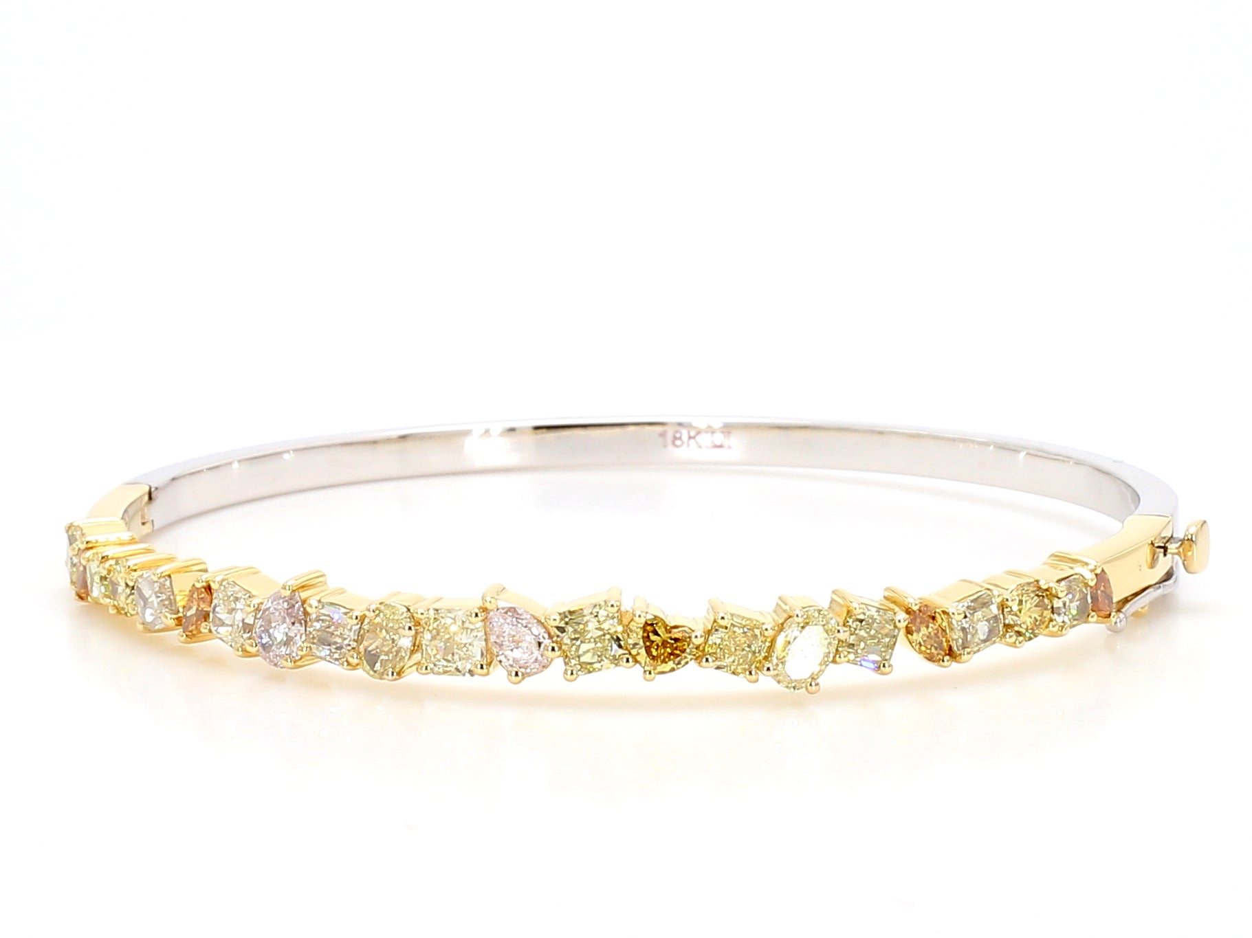 Natural Yellow Radiant Diamond Bracelet