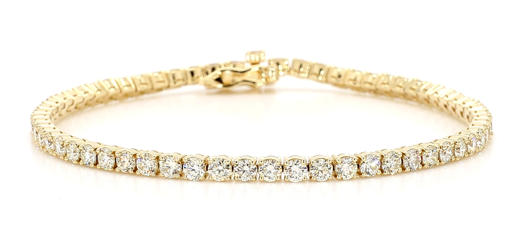 Natural White Round Diamond Bracelet