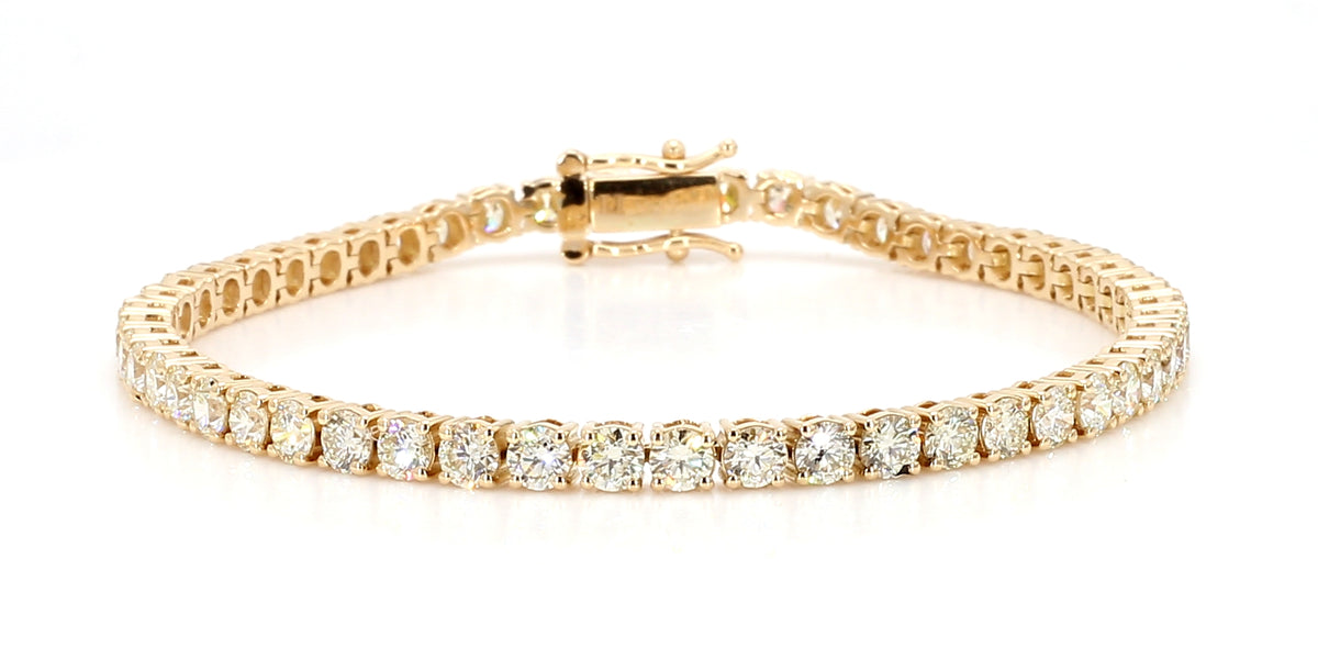 Natural White Round Diamond Bracelet