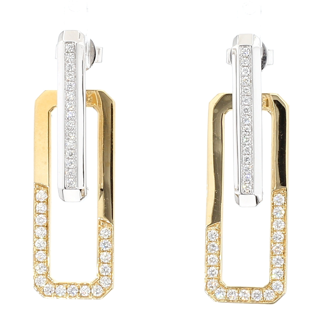 Natural White Round Diamond EARRING