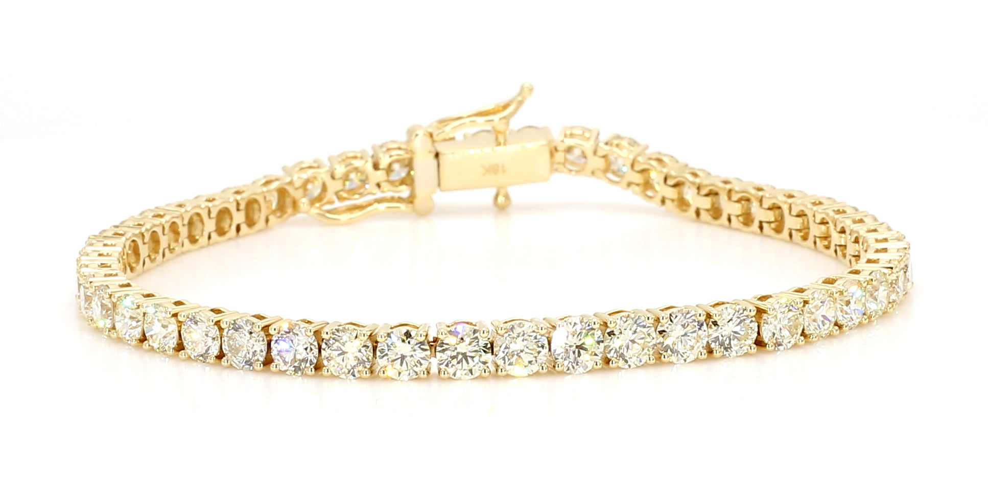 Natural White Round Diamond Bracelet