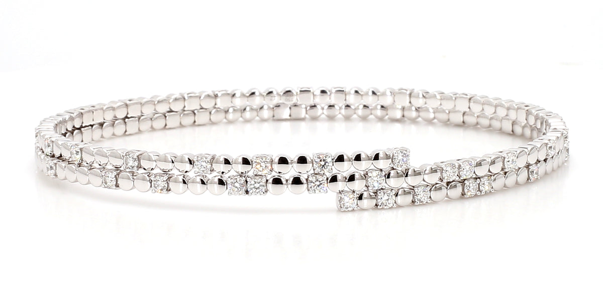 Natural White Round Diamond Bracelet