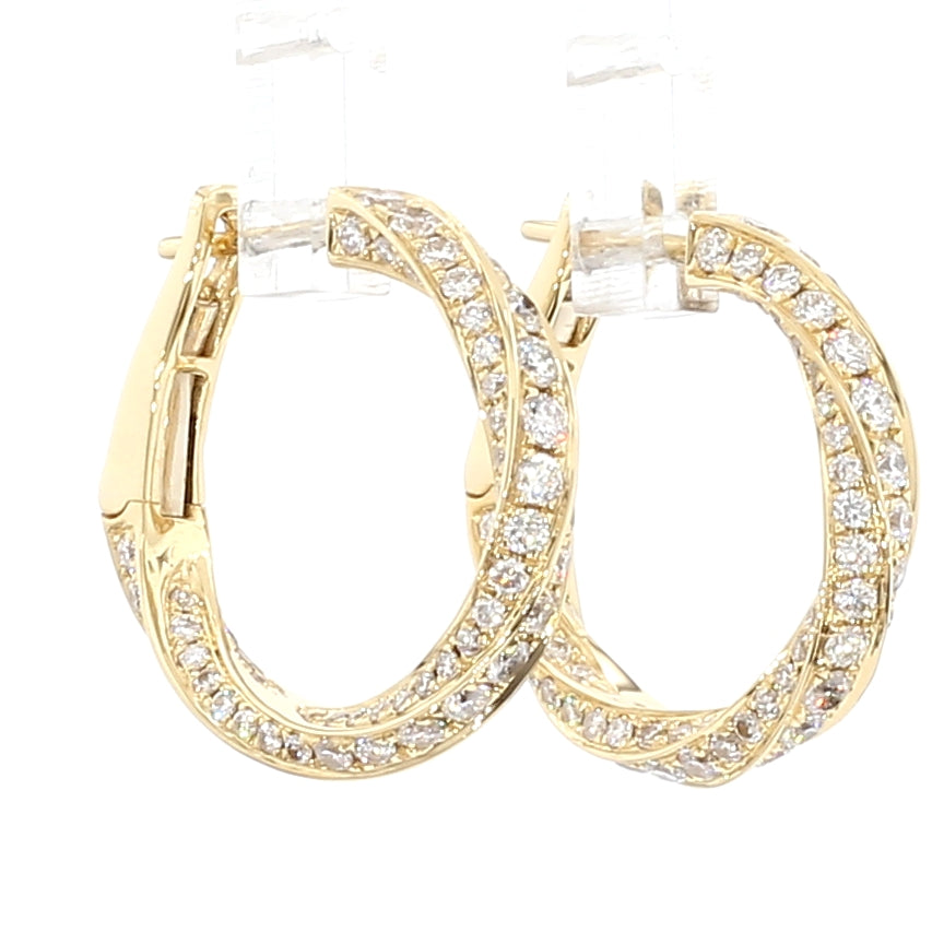 Natural White Round Diamond EARRING