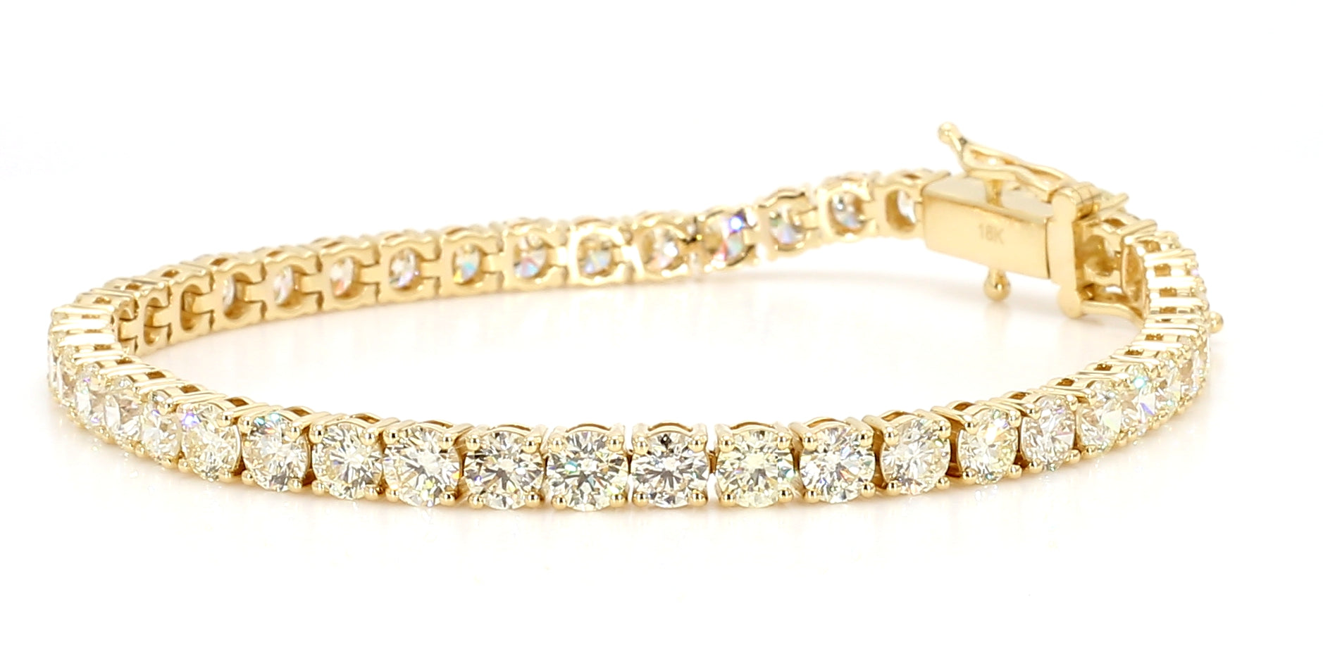 Natural White Round Diamond Bracelet