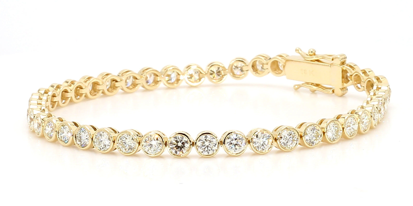 Natural White Round Diamond Bracelet