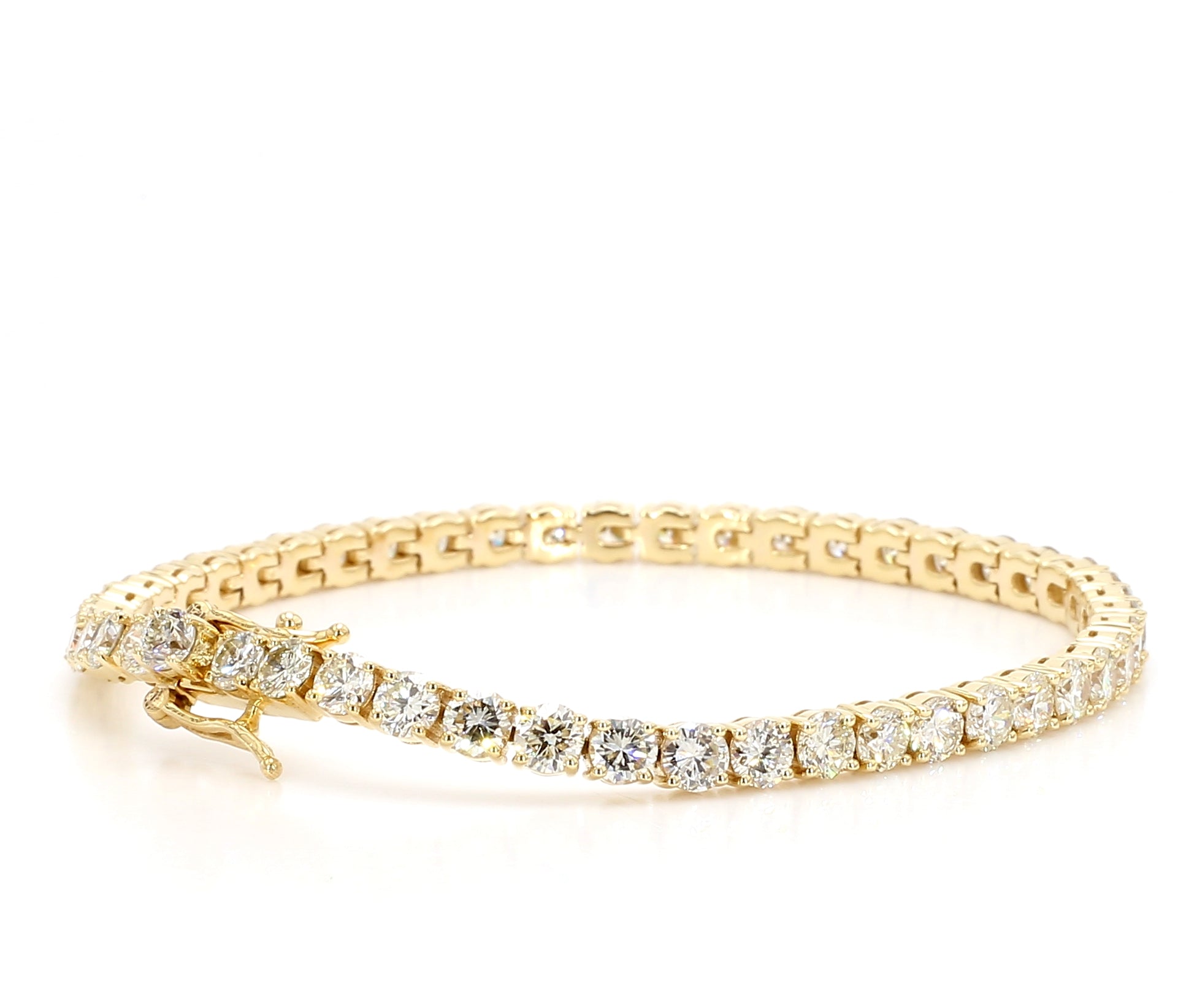 Natural White Round Diamond Bracelet