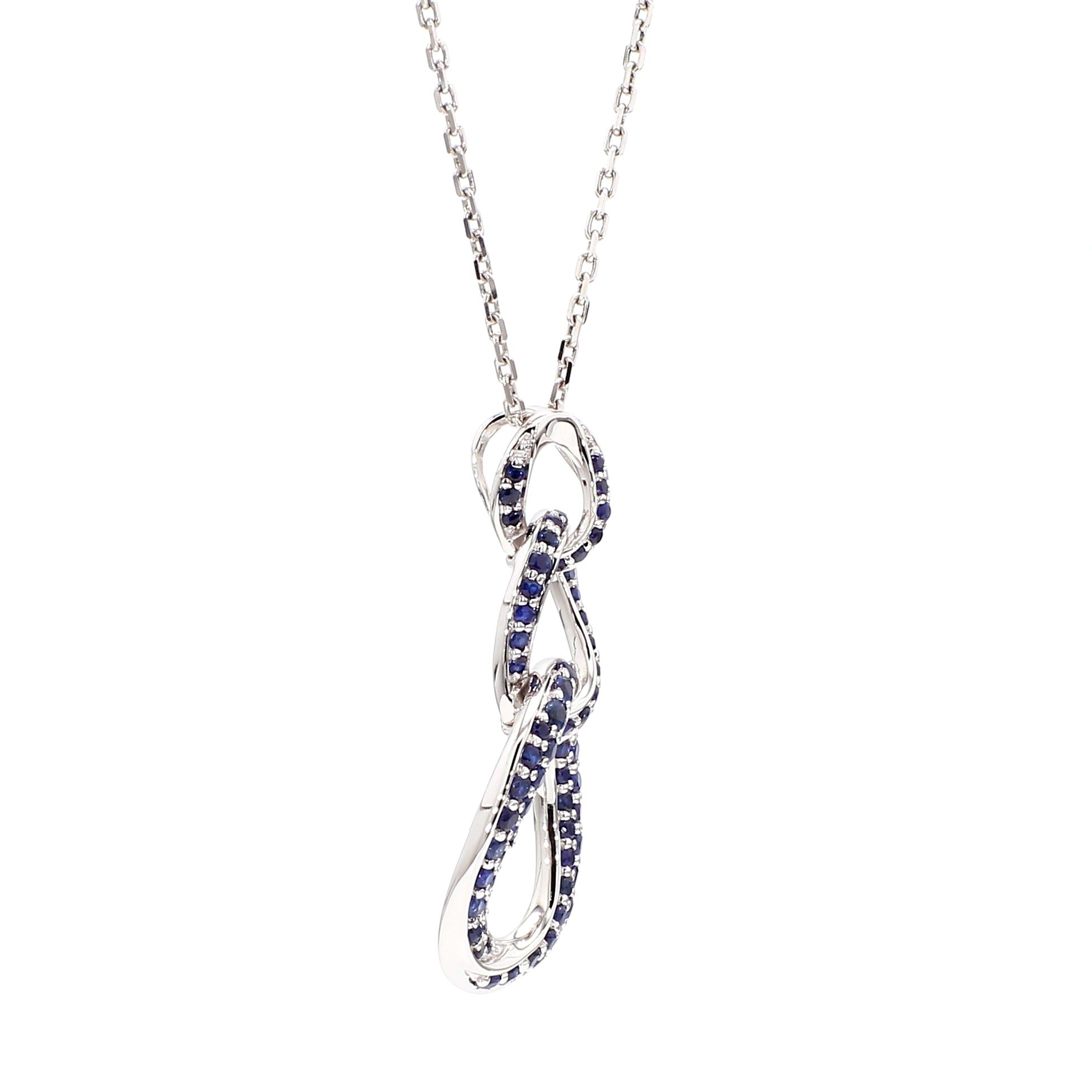 Natural Blue Round Sapphire PENDANT
