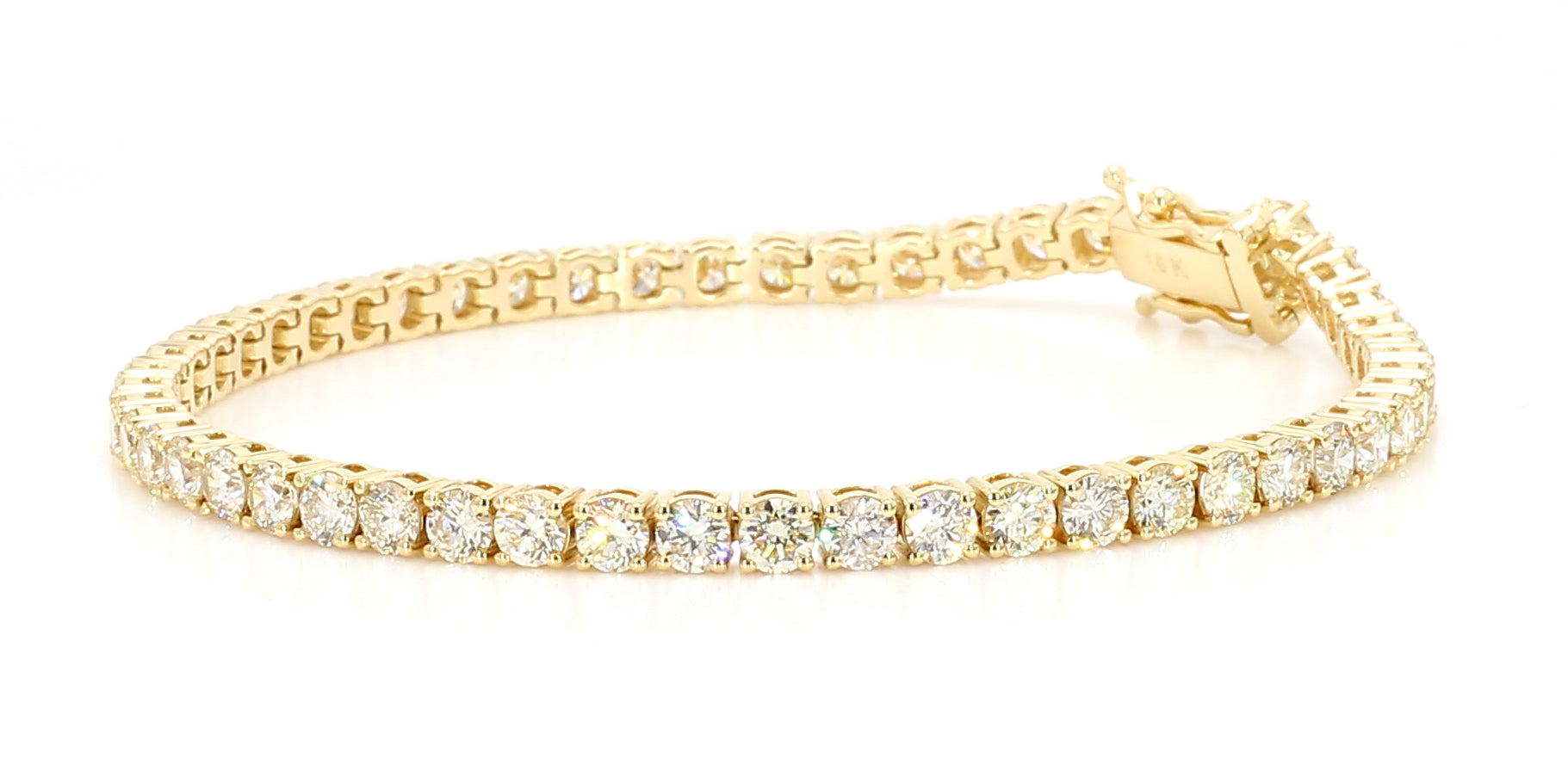 Natural White Round Diamond Bracelet