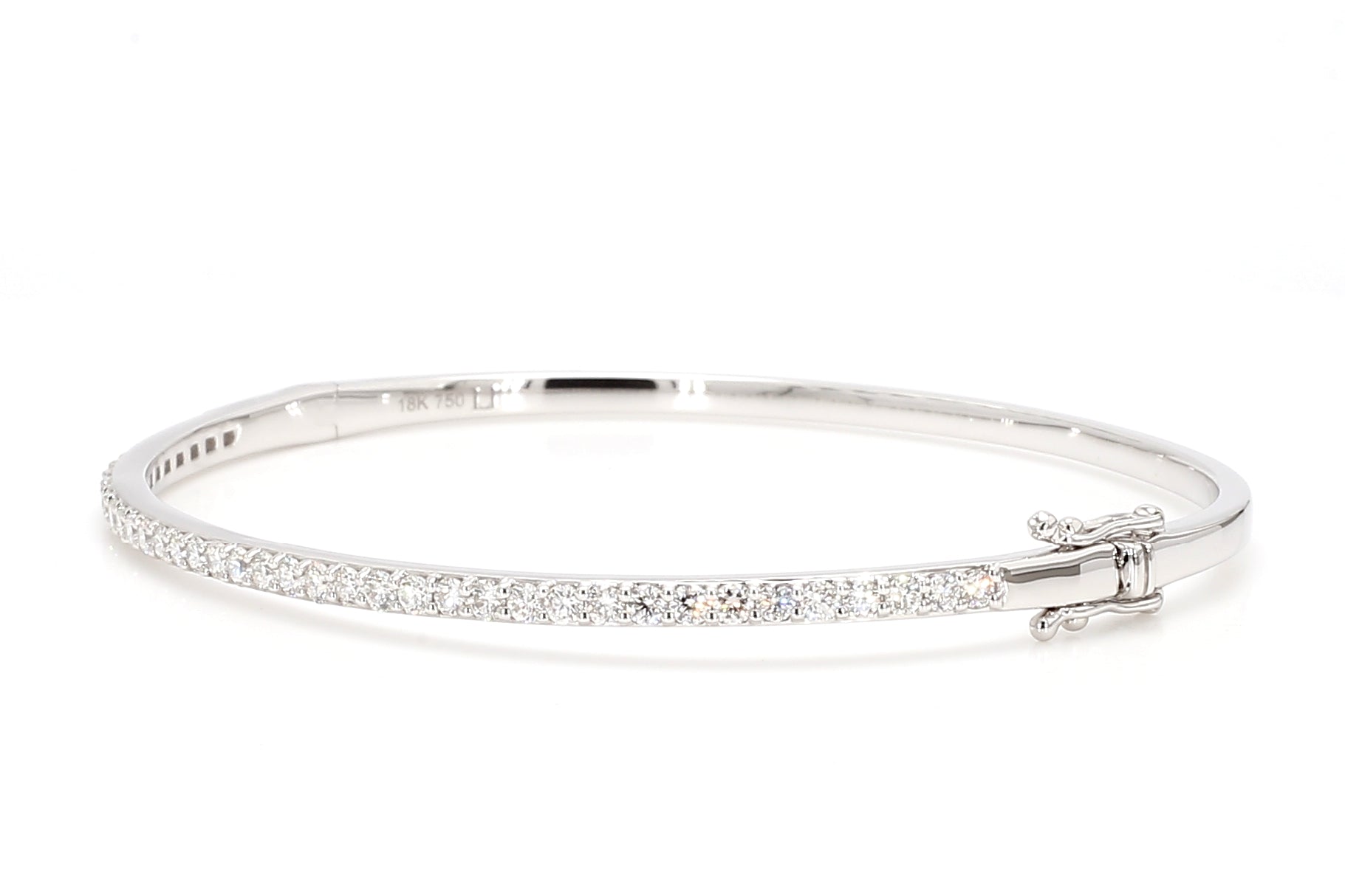 Natural White Round Diamond Bracelet