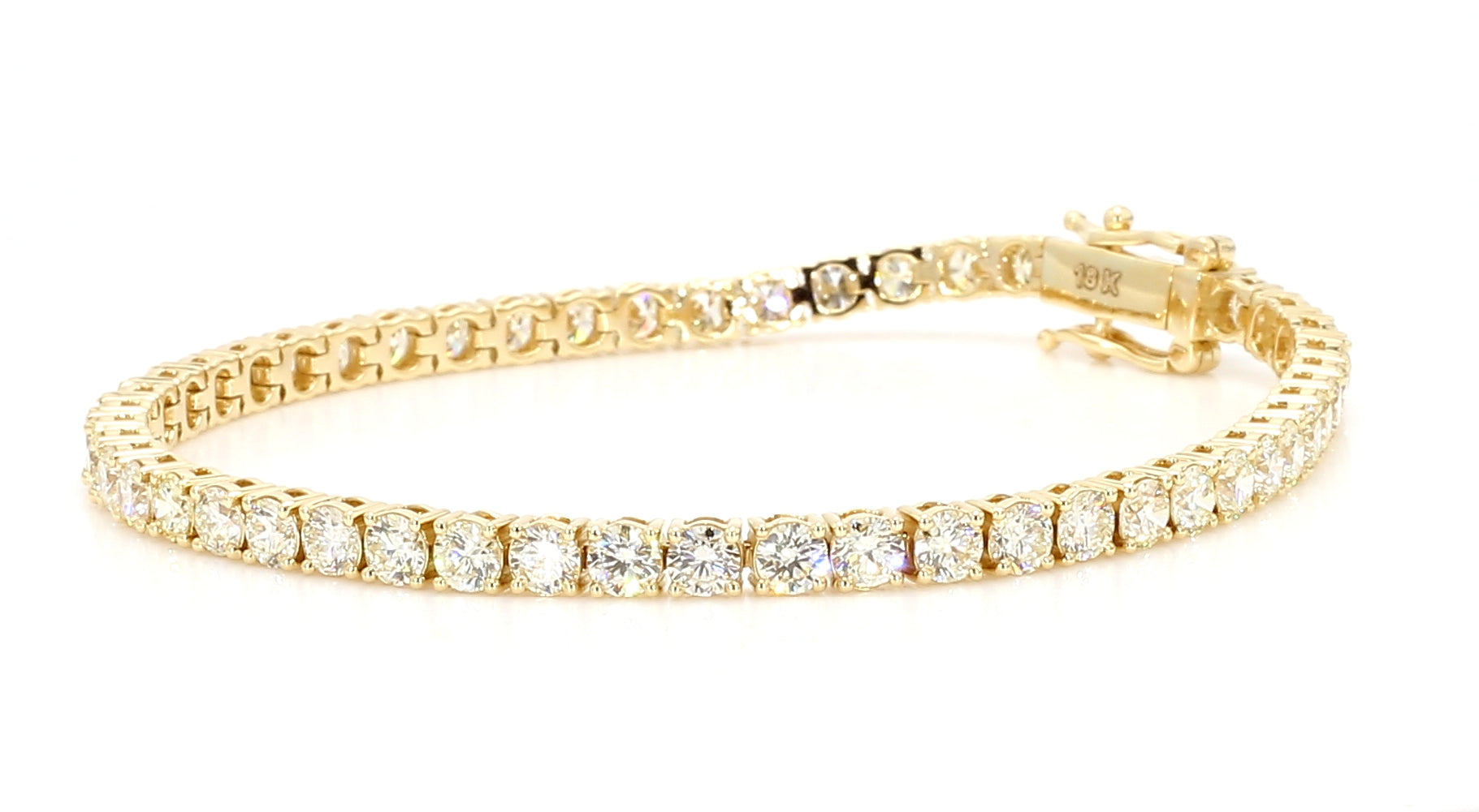 Natural White Round Diamond Bracelet