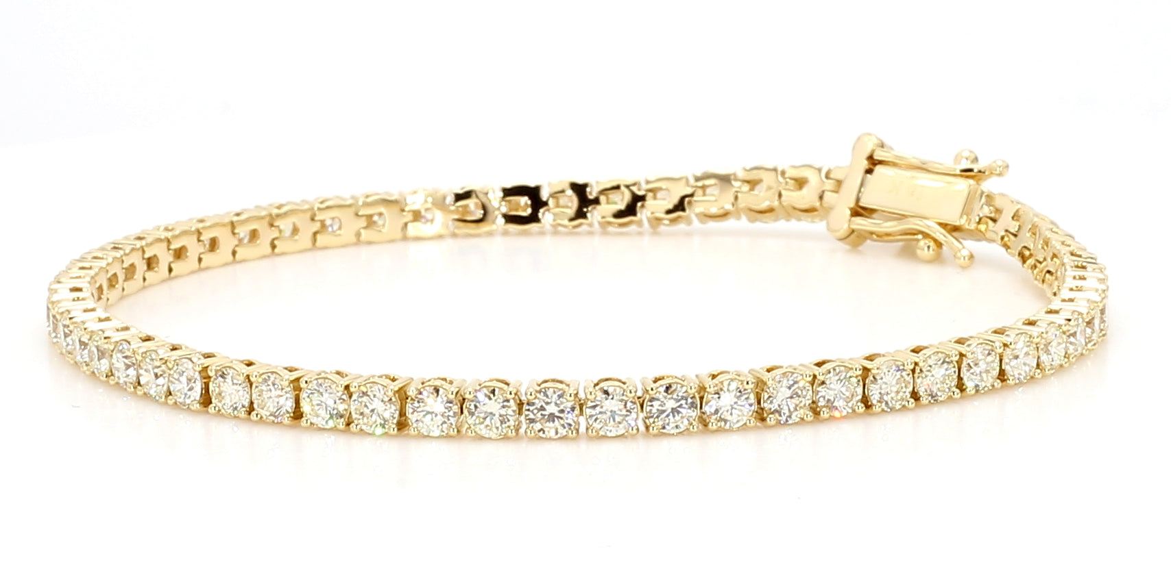 Natural White Round Diamond Bracelet