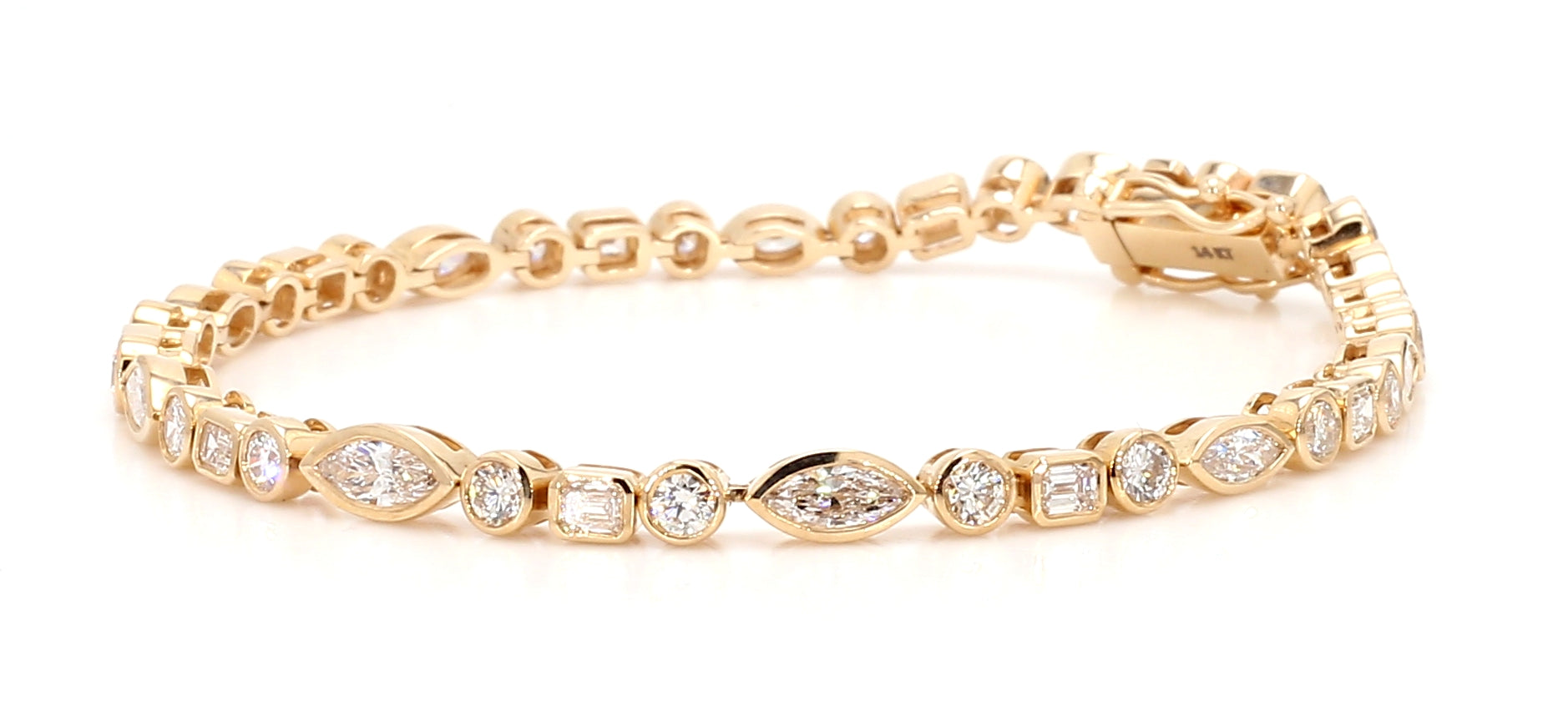 Natural White Mix Diamond Bracelet