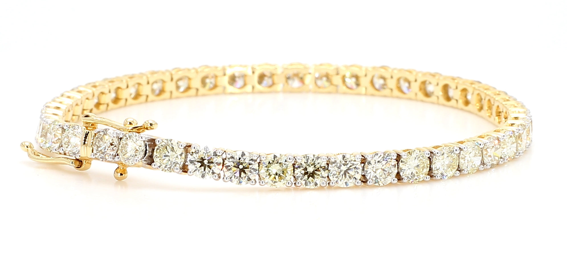 Natural White Round Diamond Bracelet