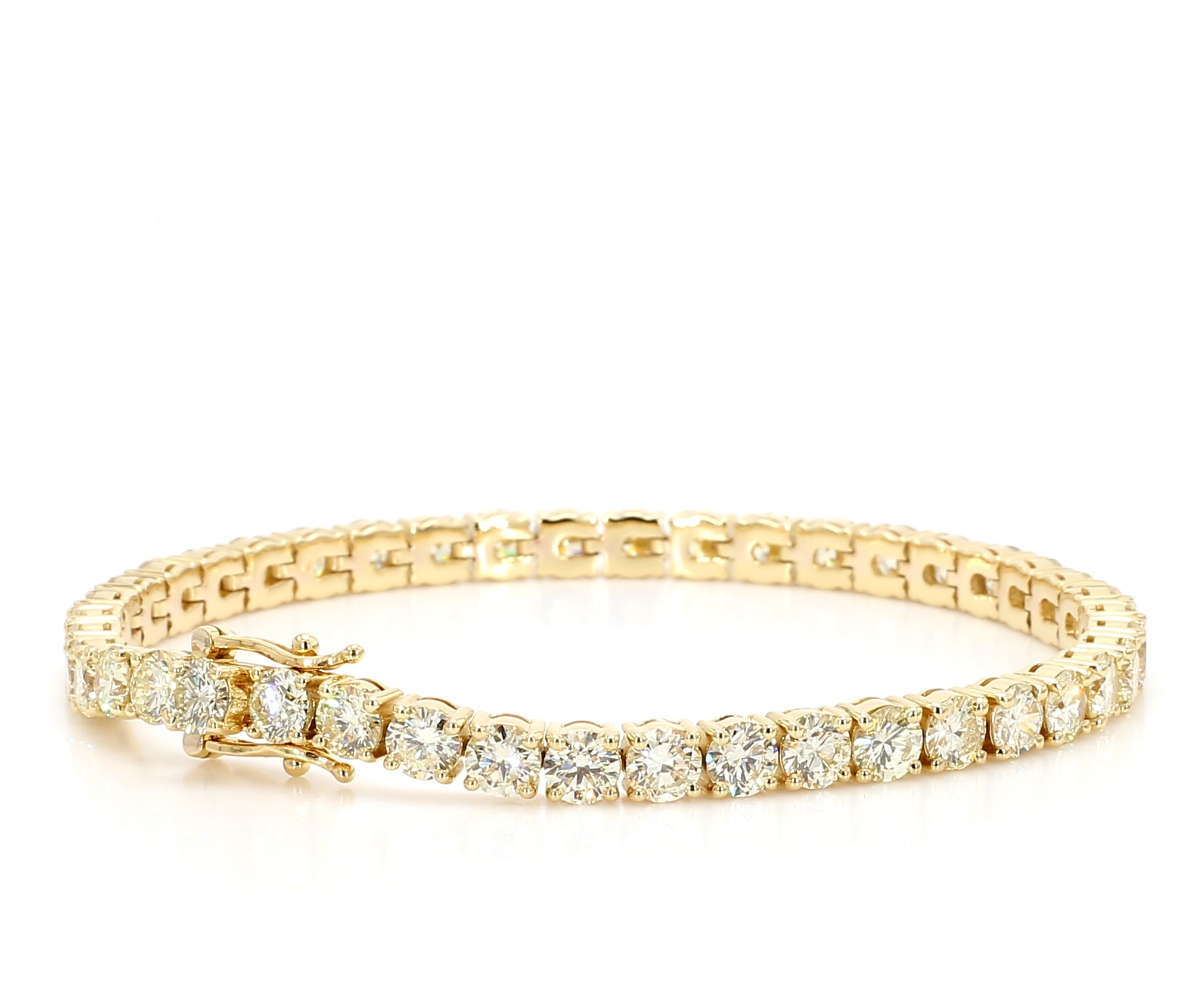 Natural White Round Diamond Bracelet