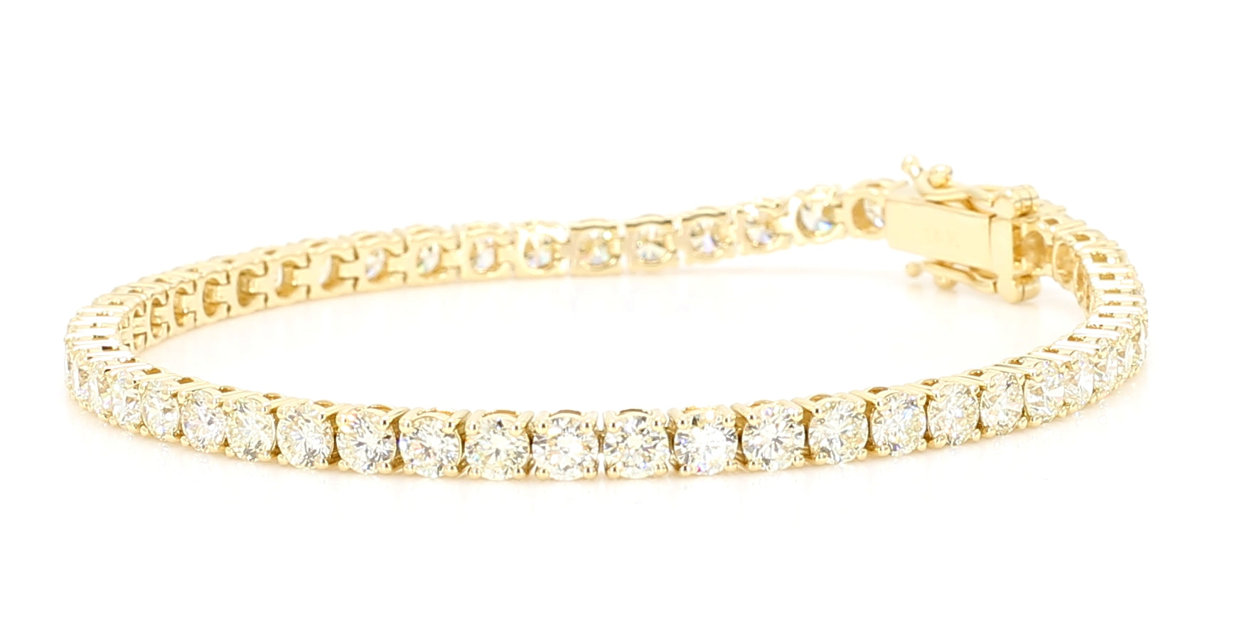 Natural White Round Diamond Bracelet