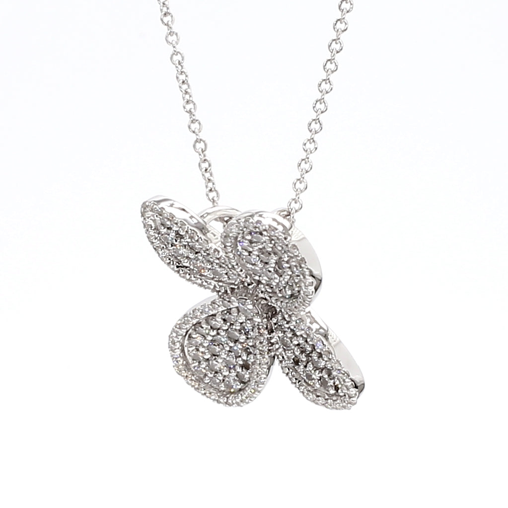 Natural White Round Diamond Pendant product image 2