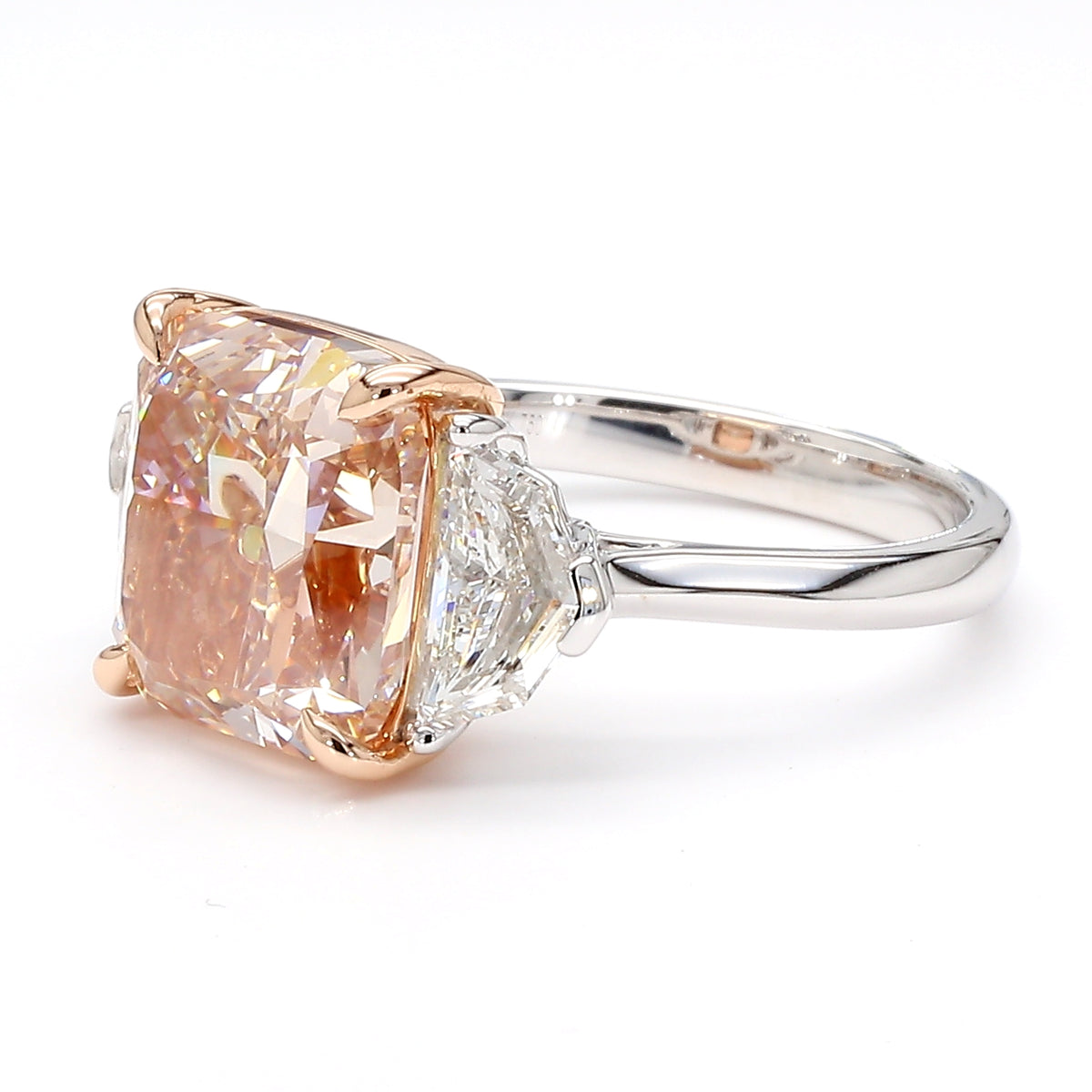 Natural Pink Cushion Diamond Ring | GIA Certified
