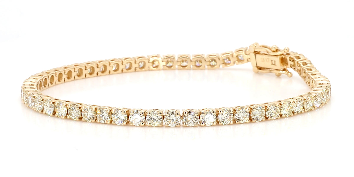 Natural White Round Diamond Bracelet